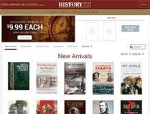Tablet Screenshot of historybookclub.com